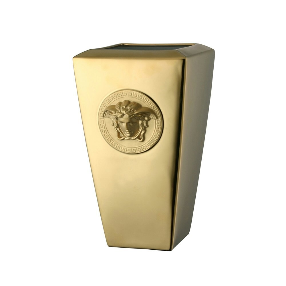 vergroting kanaal enz Versace Medusa Gold Vase, Large - Rosenthal @ RoyalDesign