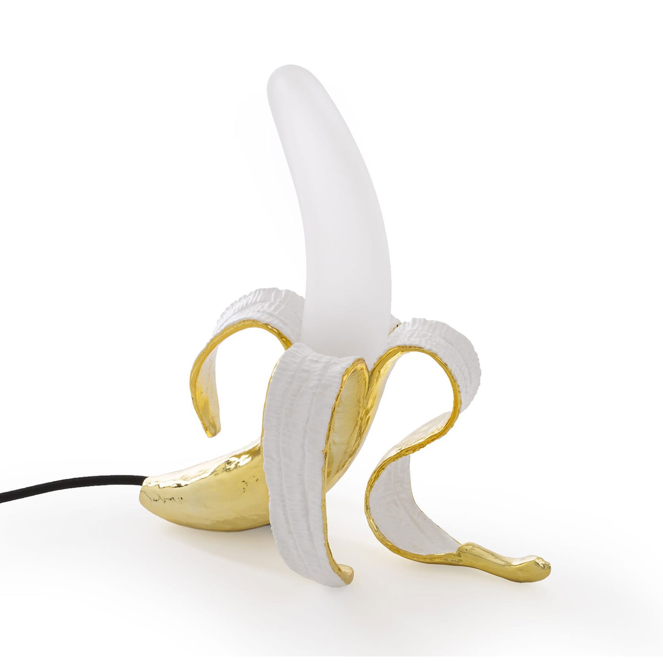 Banana Lamp Louie, White/Gold