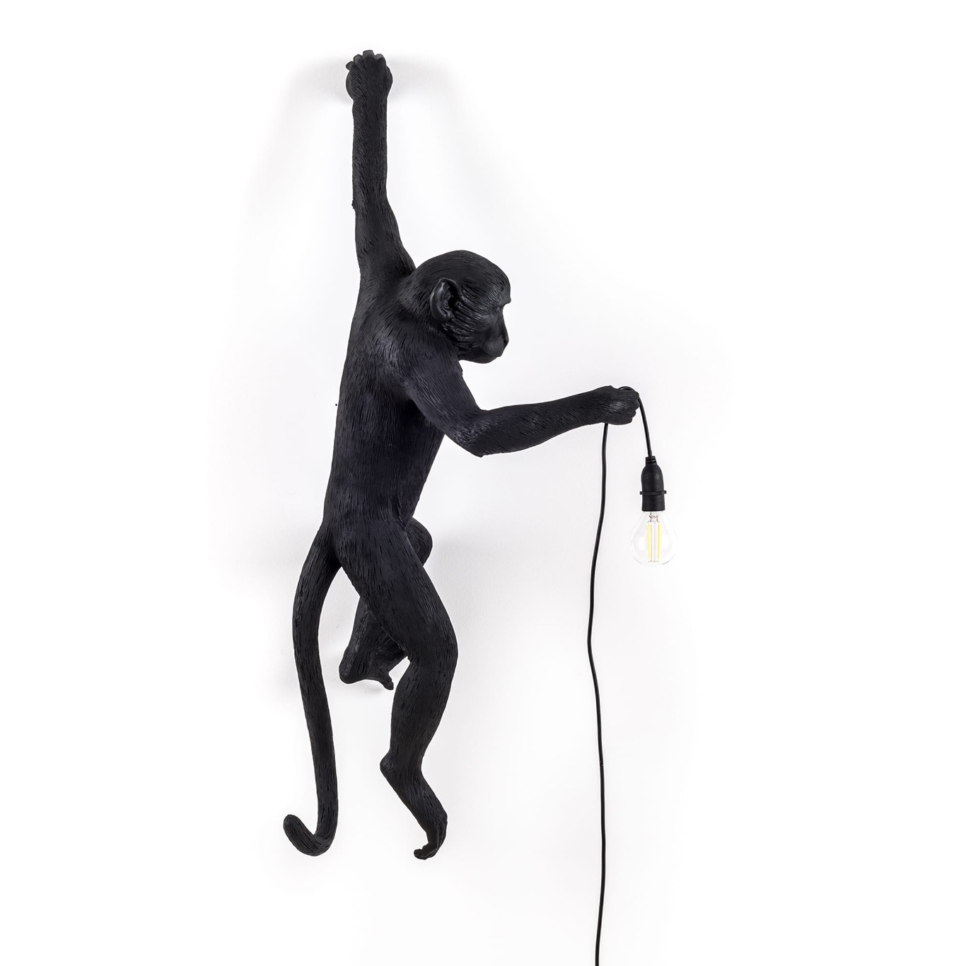 Monkey Lamp Buiten Hangend Linkse Versie, Zwart