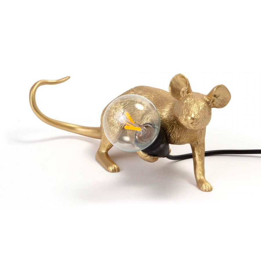 Mouse Lamp Lop Tafellamp, Goud