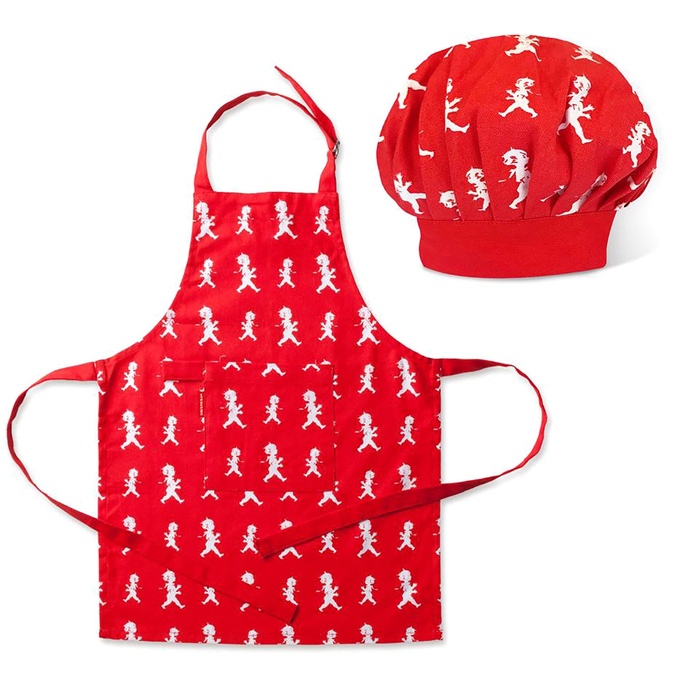 Apron and Chef Hat Kids, Red