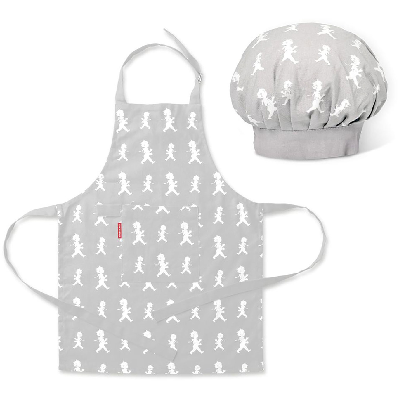 Apron and Chef Hat Kids, Gray