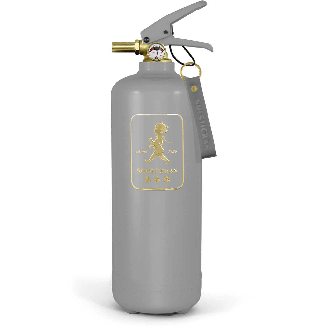 Solstickan Fire Extinguisher 2 kg, Grey/Gold