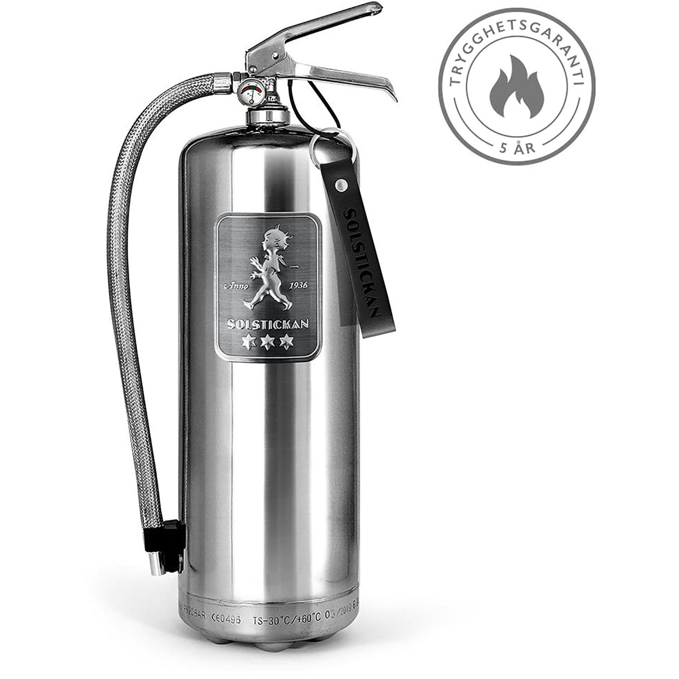 Solstickan Fire Extinguisher 6 kg, Design Edition Steel