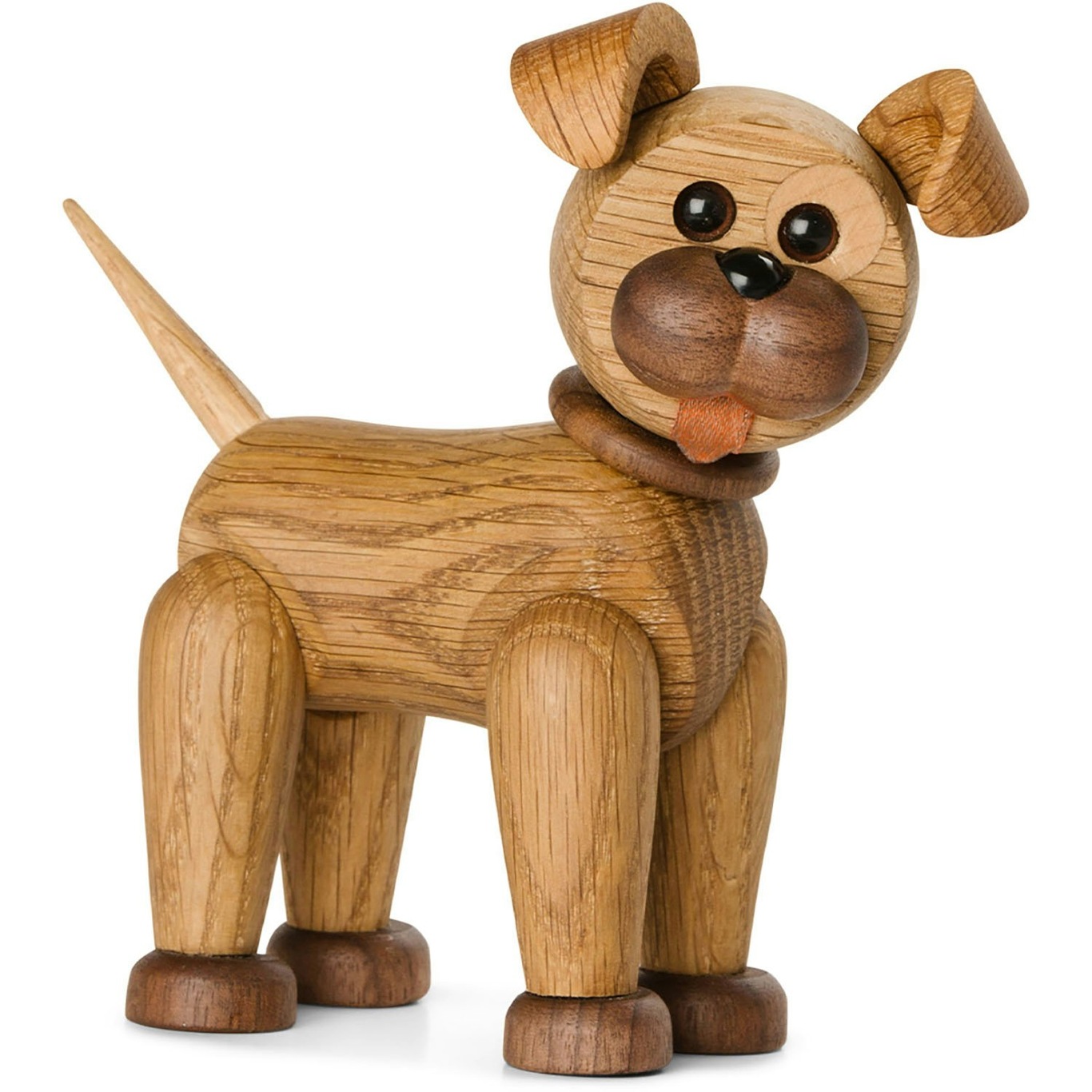 Happy Dog Houten Beeldje 13,5 cm