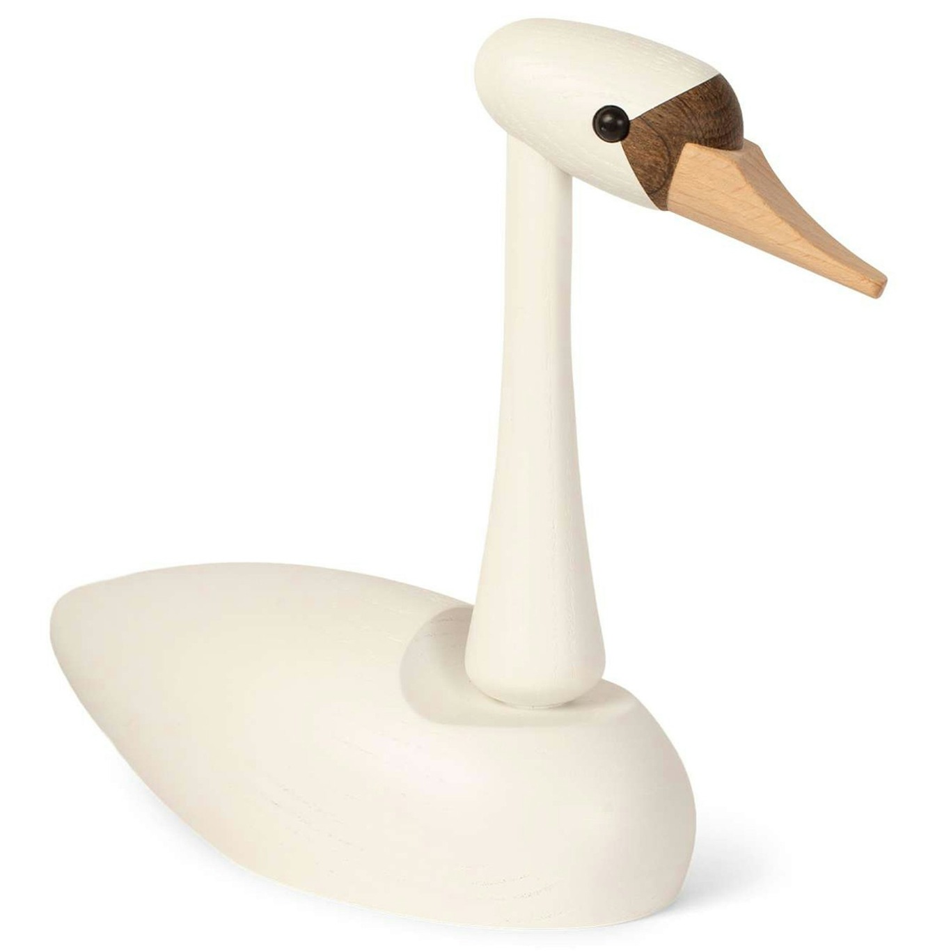 The Swan Houten Beeldje 19 cm, Wit