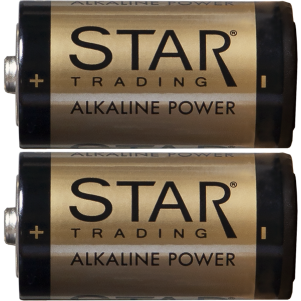 C Alkaline Power Batterijen, Pak van 2