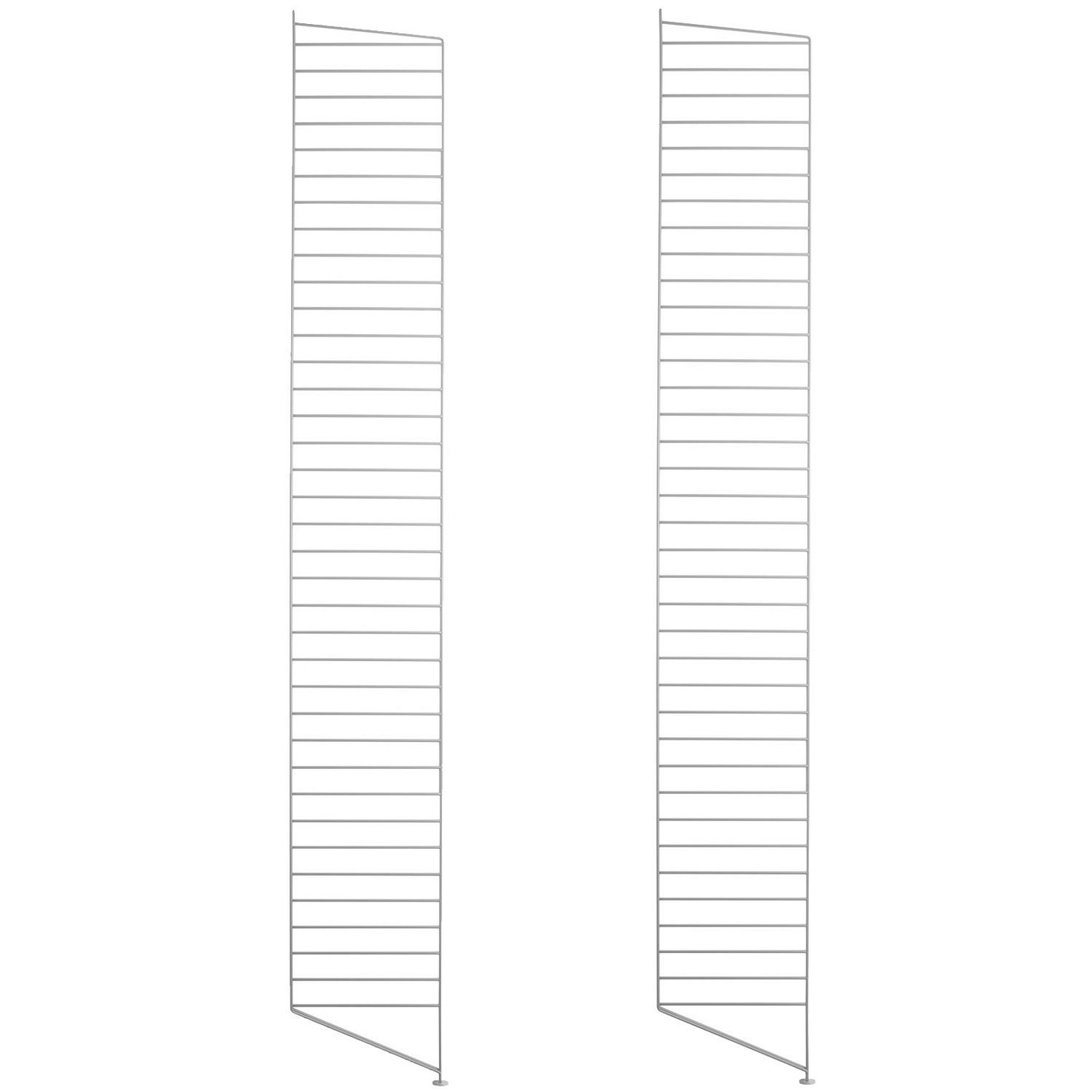 String Panelen Vloer 30x200 cm Pak van 2, Grijs