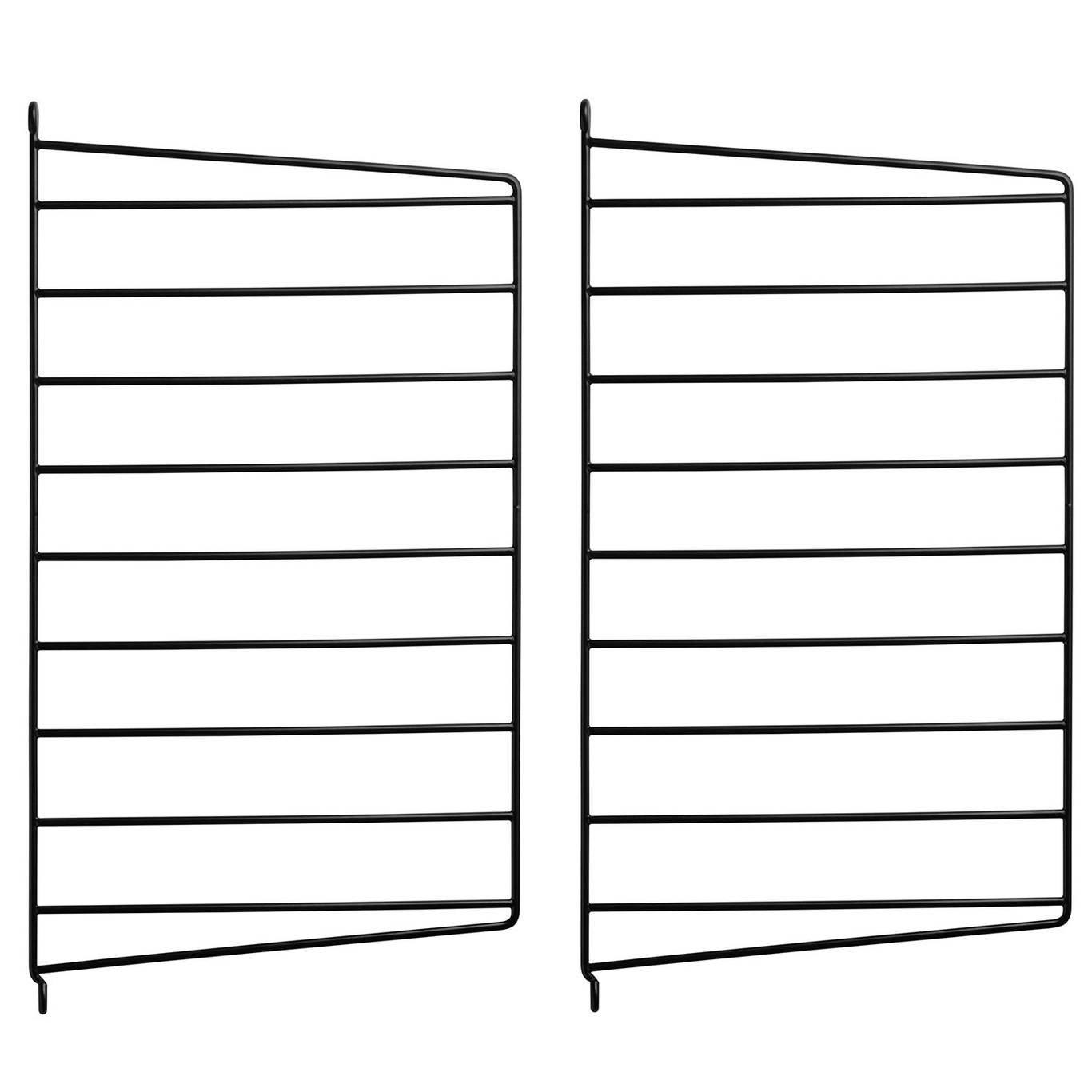 String Panelen 30x50 cm Pak van 2, Zwart