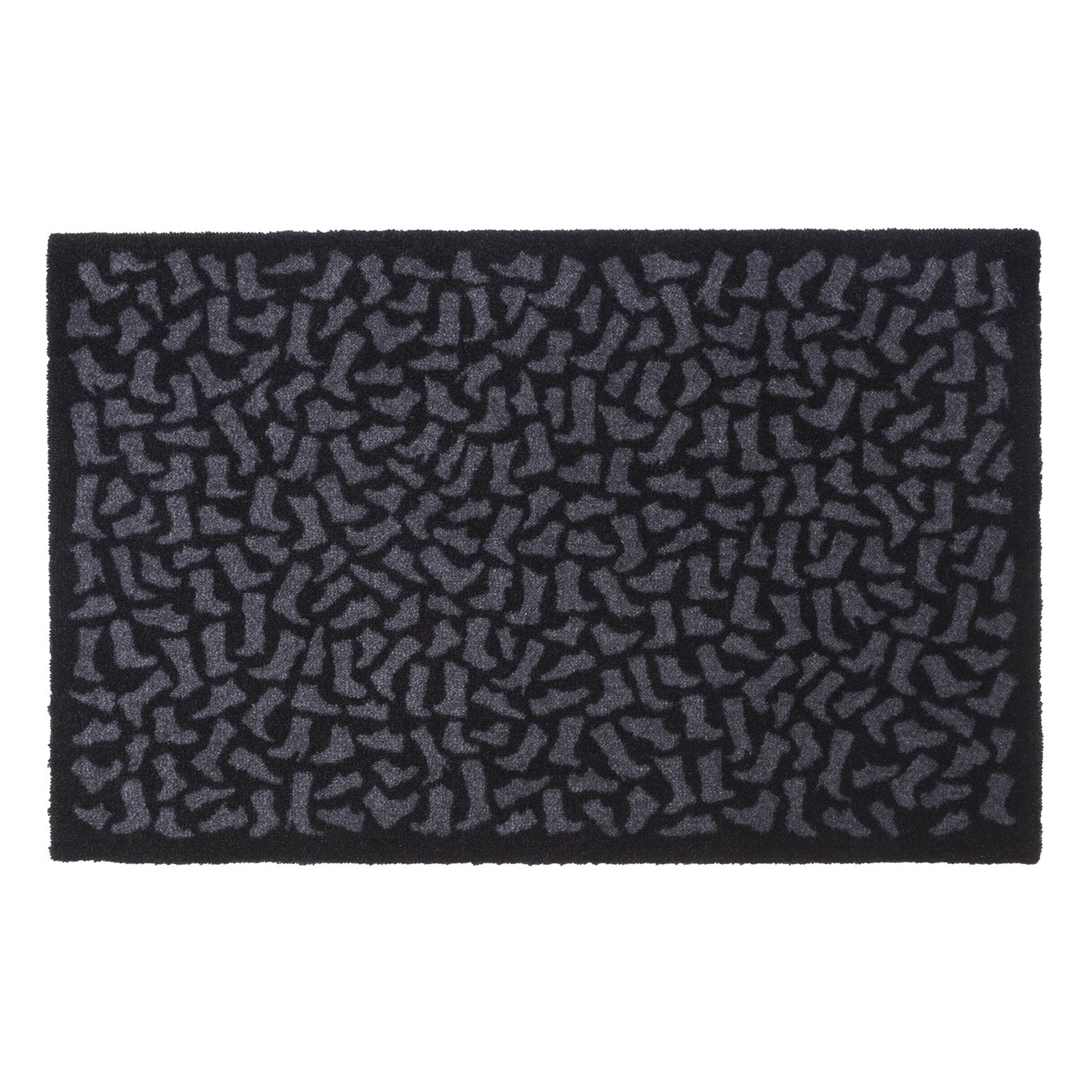 Footwear Doormat 60x90cm, Black/Grey