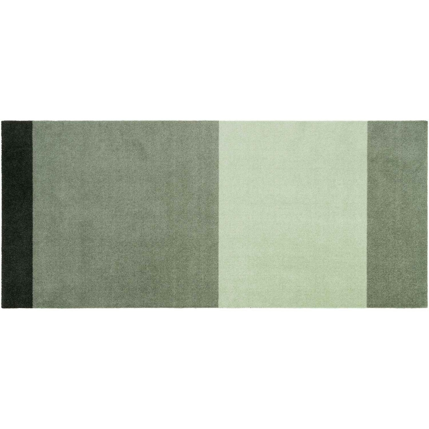 Stripes Vloerkleed Lichtgroen / Donkergroen, 90x200 cm