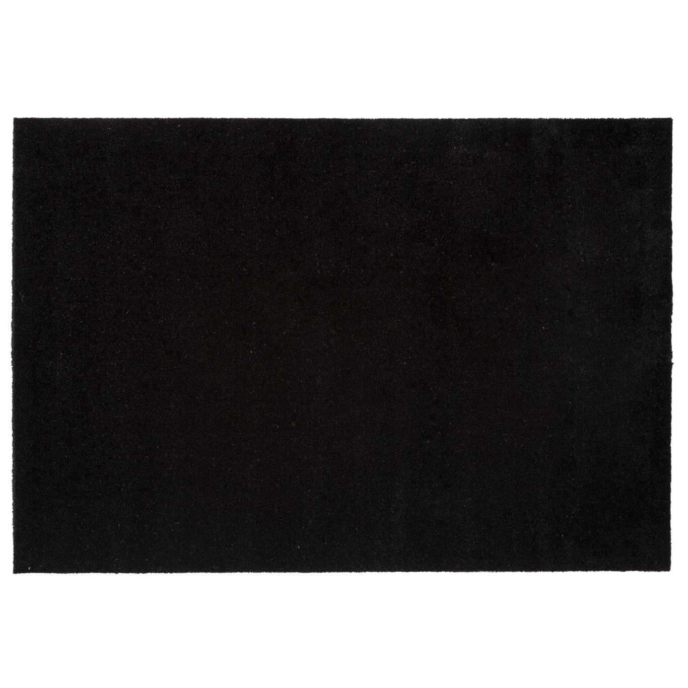 Unicolor Deurmat Zwart, 130x90 cm