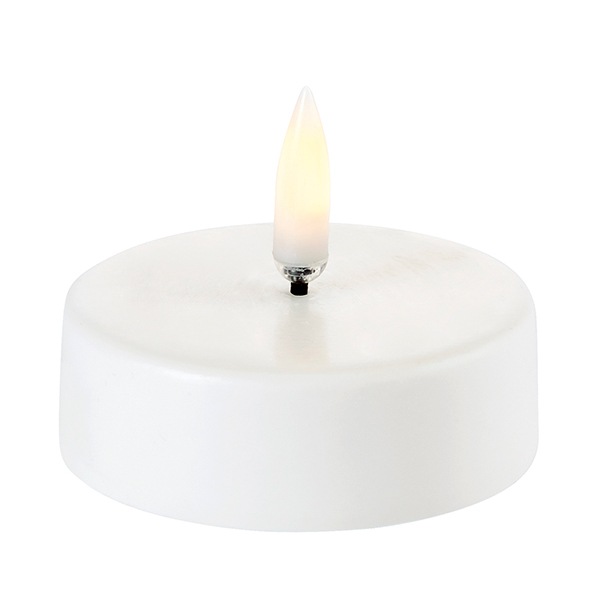 Xl Tealight Led (Remote Ready) Nordic White,  61 mm