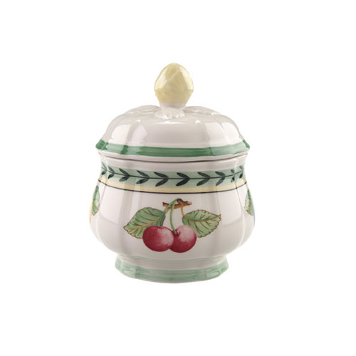 French Garden Fleurence Covered Sugar Bowl, 20 cl