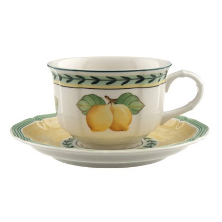 French Garden Fleurence Tea Cup & Saucer