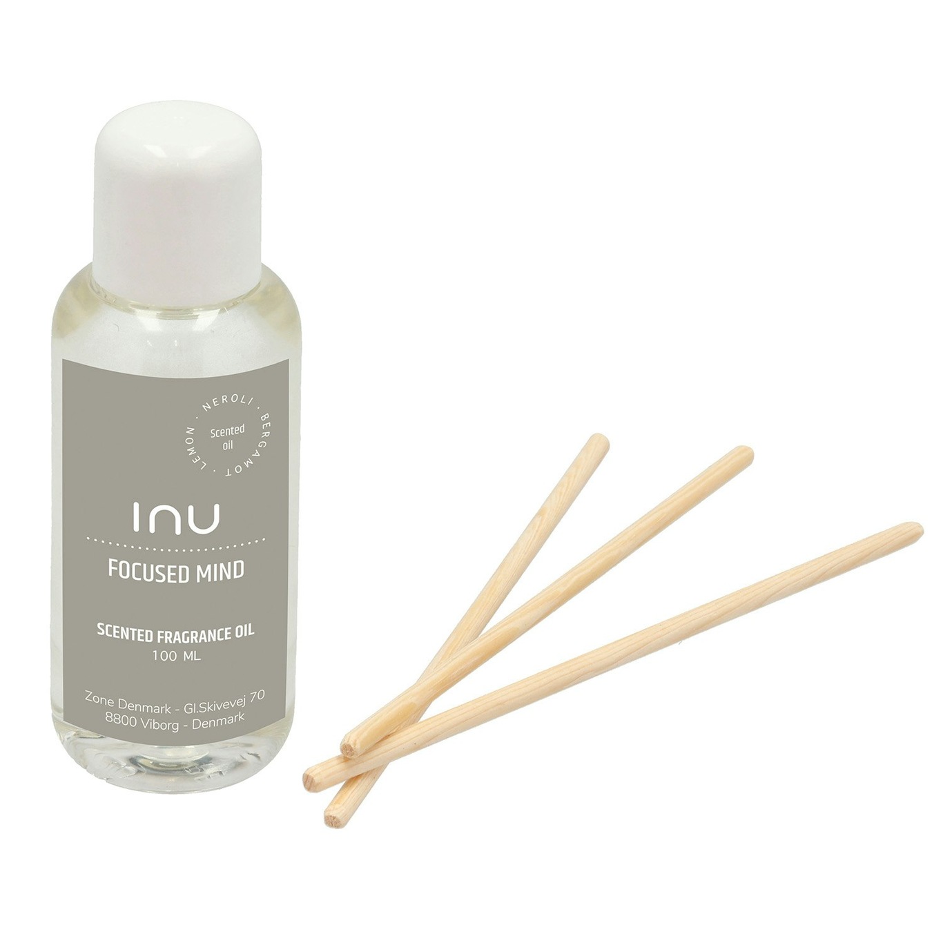Inu Navulling 100 ml + 5 sticks - Focused Mind