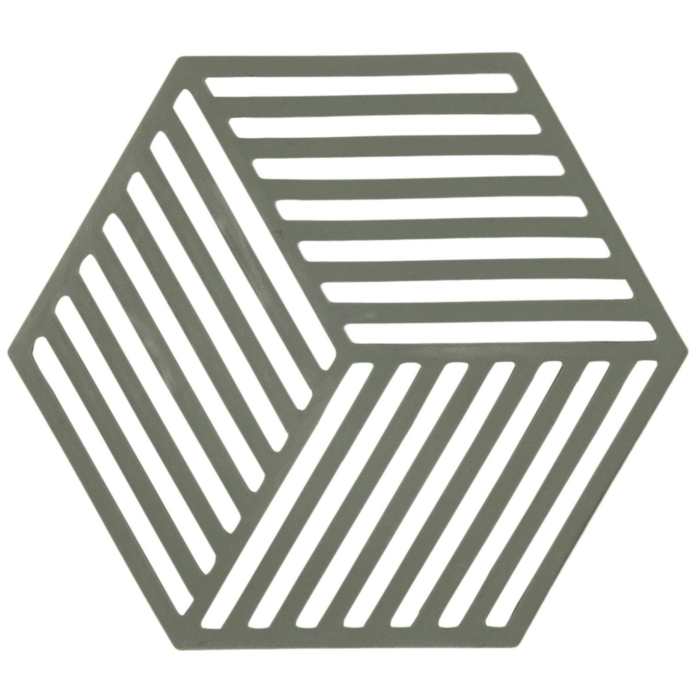 Hexagon Trivet Pannenonderzetter Olijfgroen