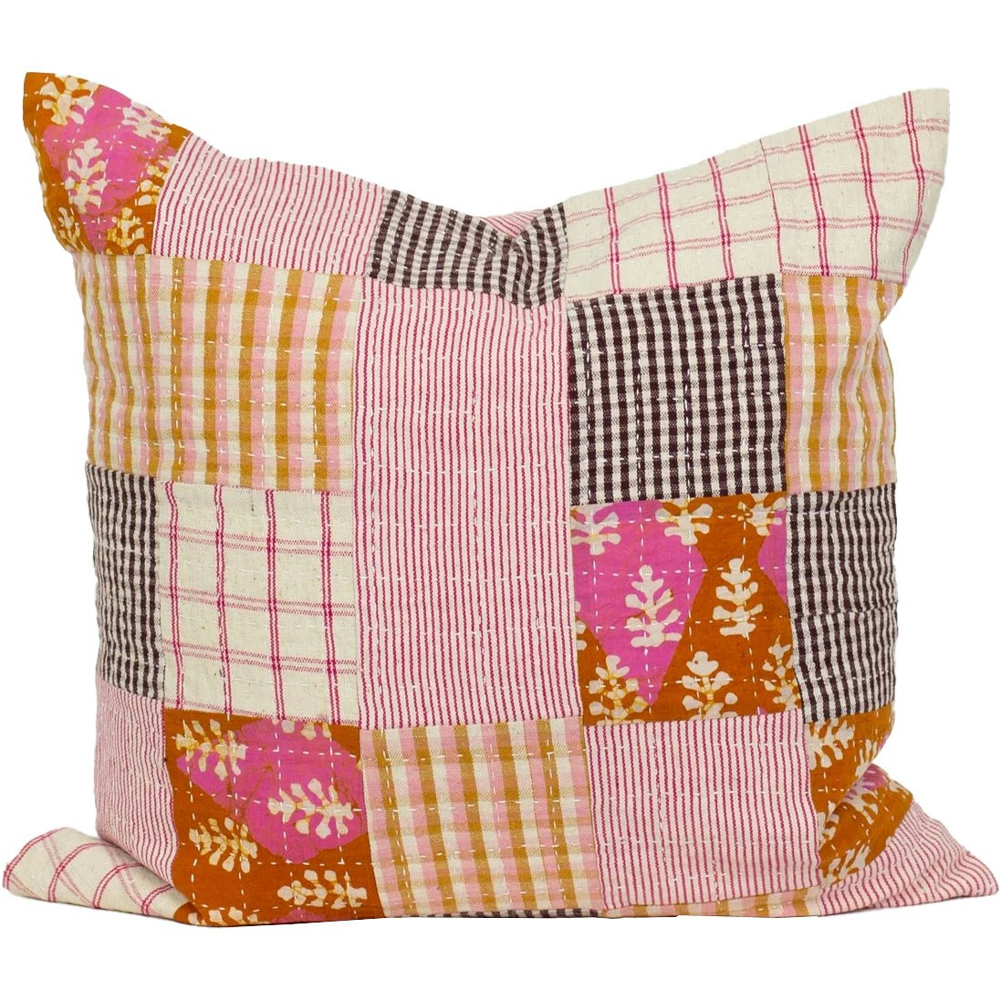 Patch Cushion Cover 50x50 cm, Pink