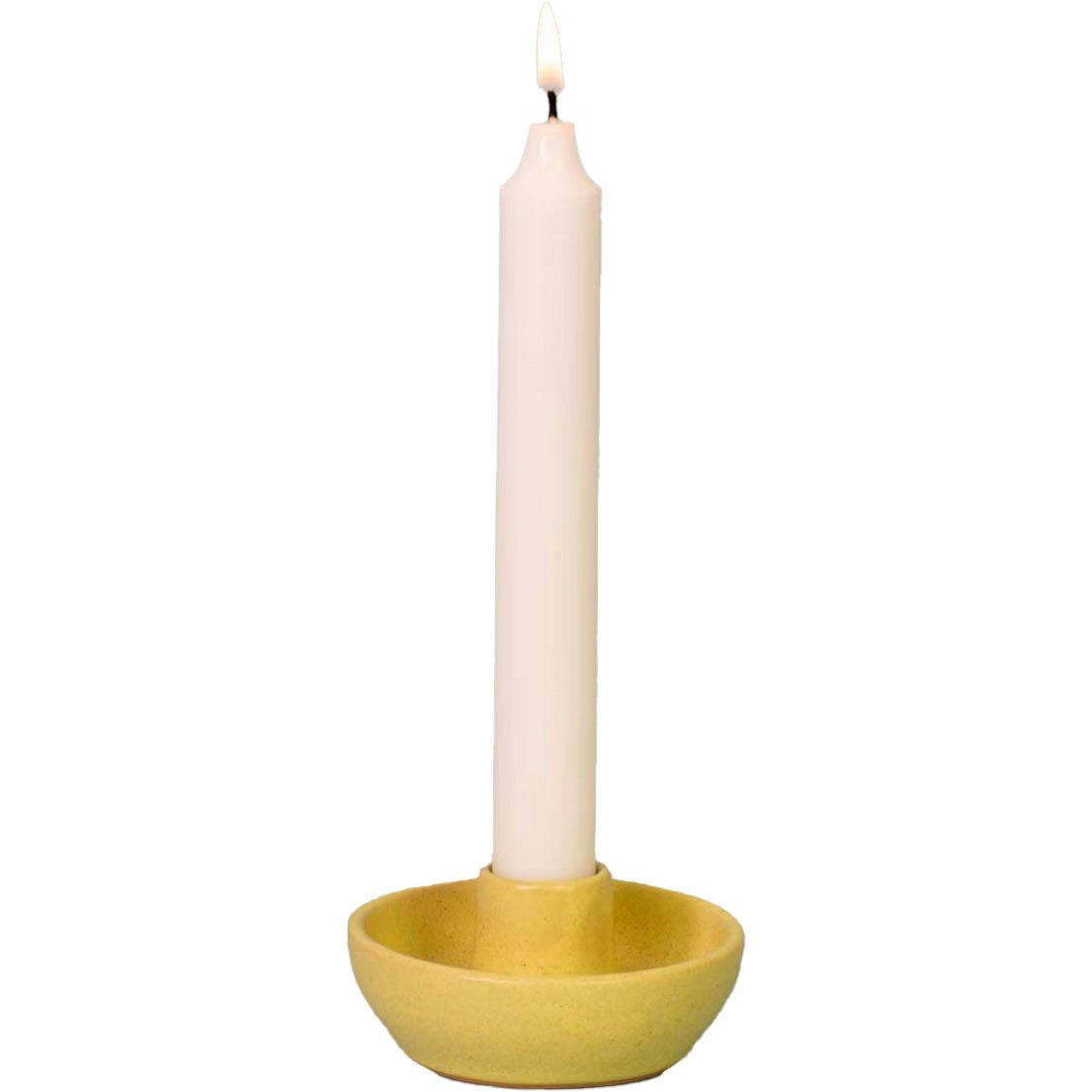 Selma Candle Holder, Yellow