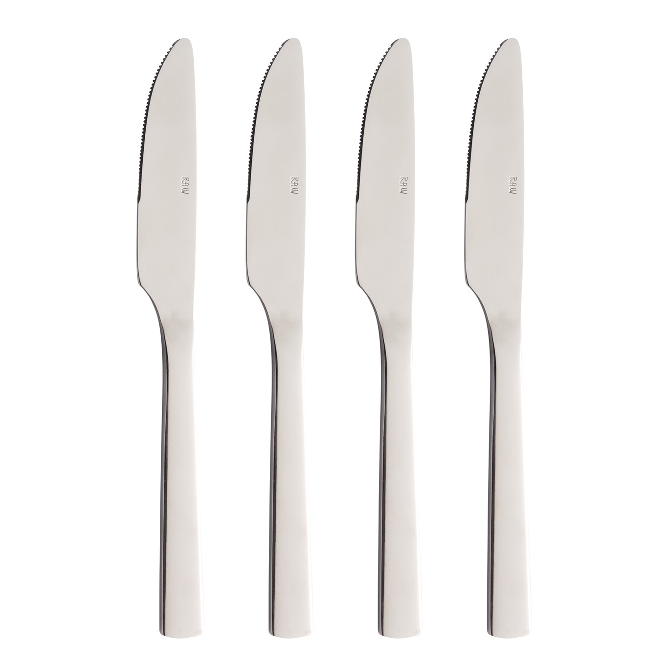 Raw Knife 4-pack, Stainless Steel