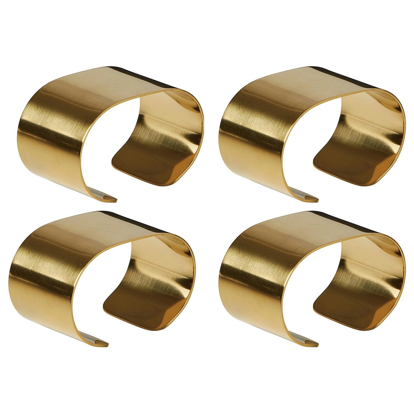 Raw Napkin Ring 4-pack, Gold