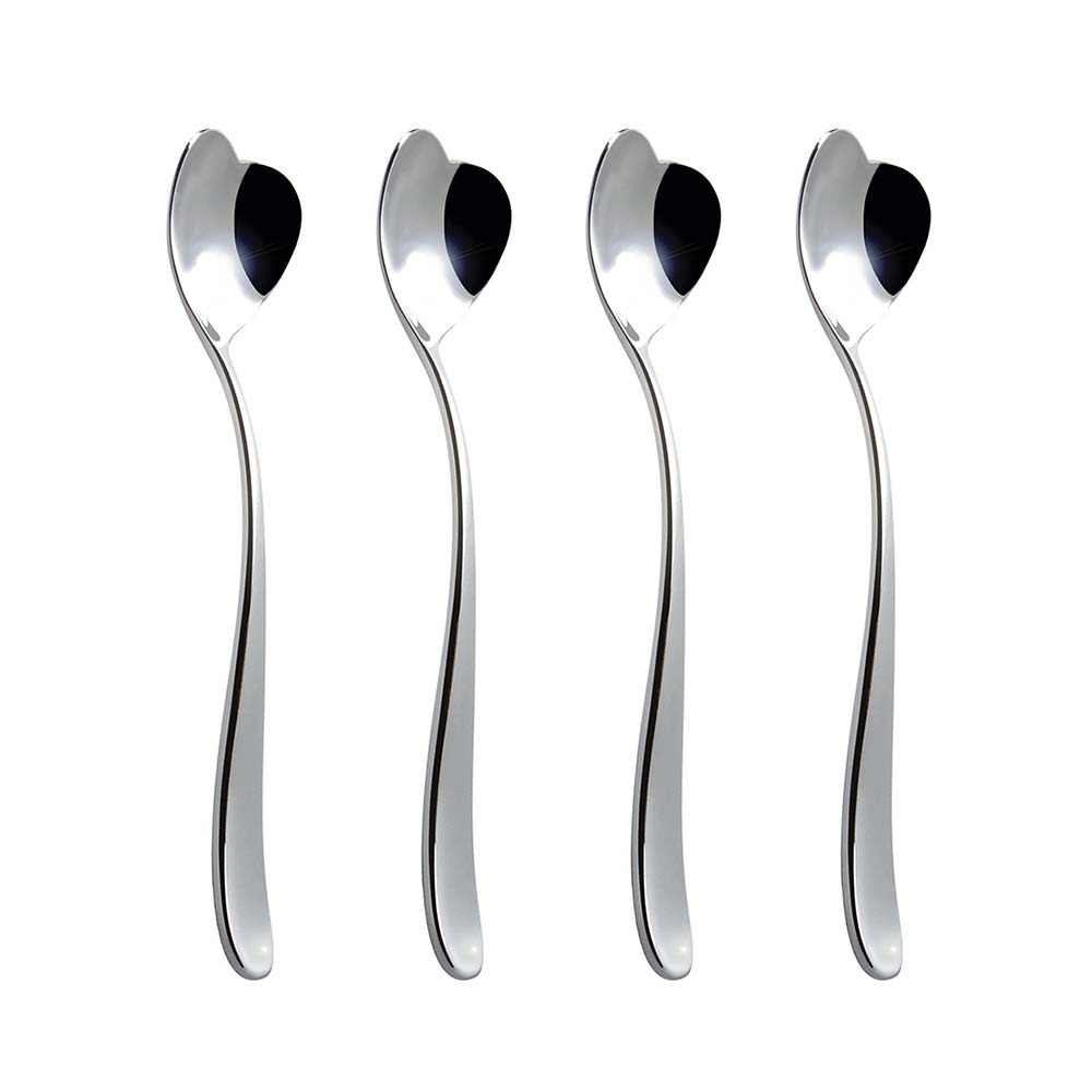 RED. 18/10 Stainless Steel Mirror Polished Ice. PRODUCT Alessi AMMI01SREDBig love Set Composed Of One Ice Cream Bowl and One Ice Cream Spoon 