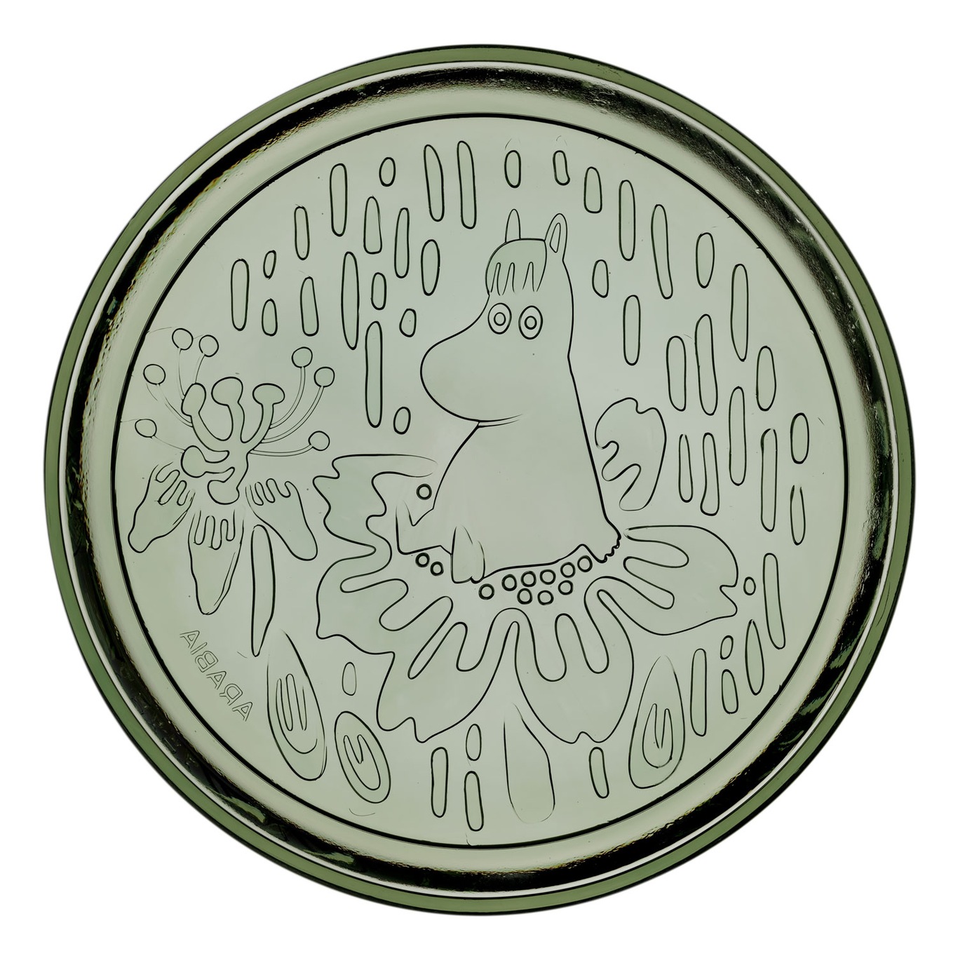 Moomin Plate 15,5 cm, Pine Green