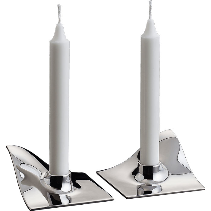 Quartet Candle Holder 2-pack, Stainless Steel