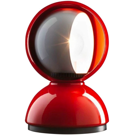Eclisse T Table Lamp, Red