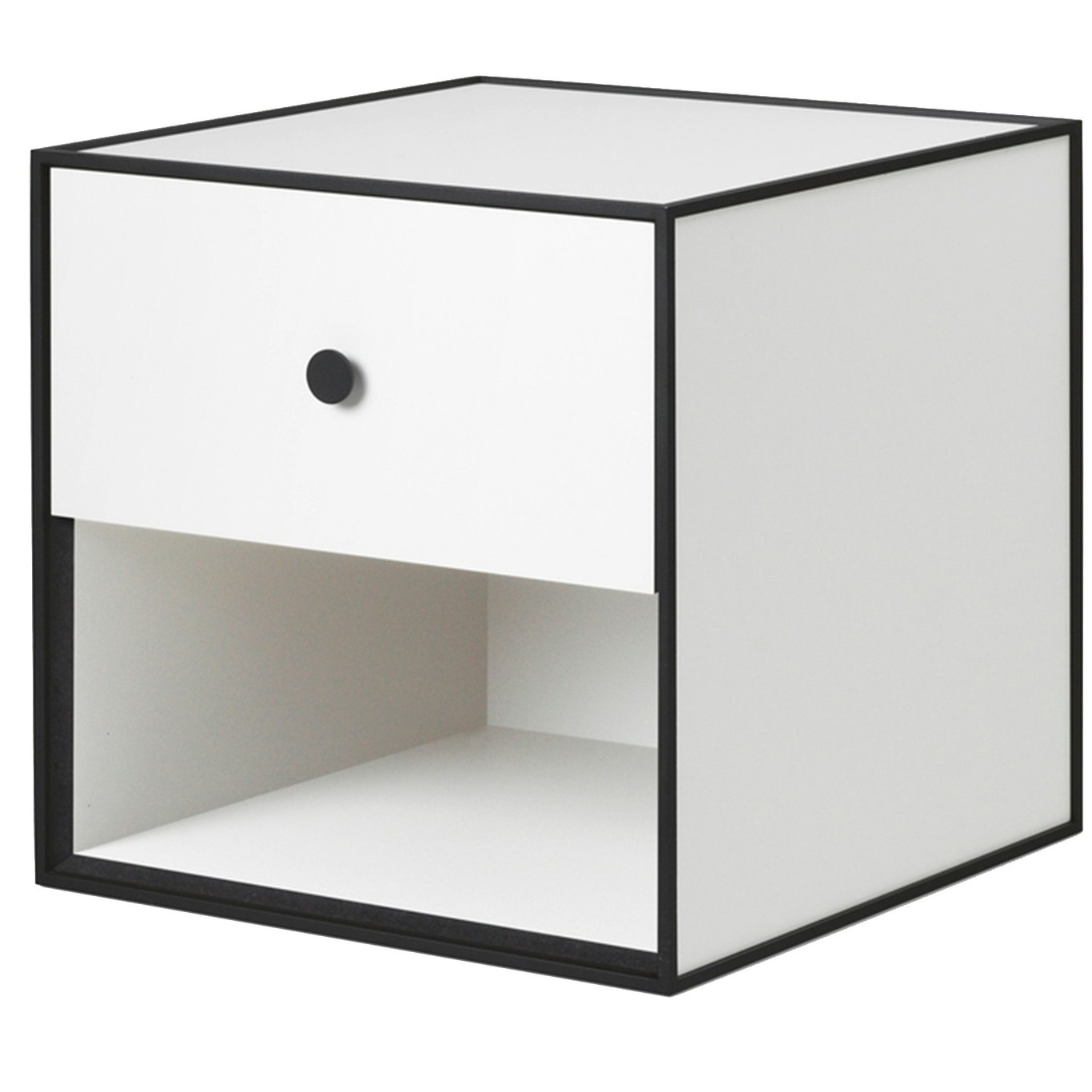 Frame 35 Bedside Table With 1 Drawer, White