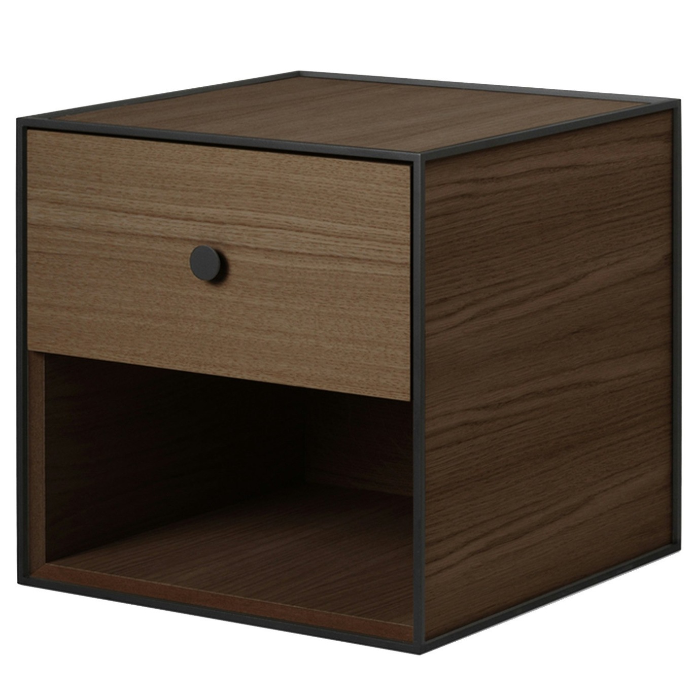 Frame 35 Bedside Table With 1 Drawer, Smoked Oak