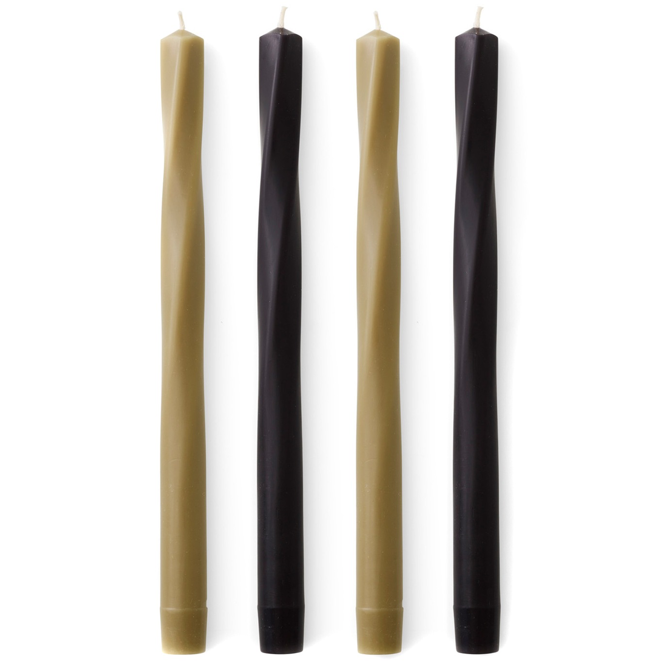 Twist Candles 4-pack, Neutral