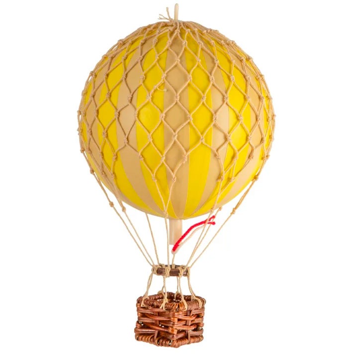 Floating The Skies Air Balloon 13x8.5 cm, True Yellow