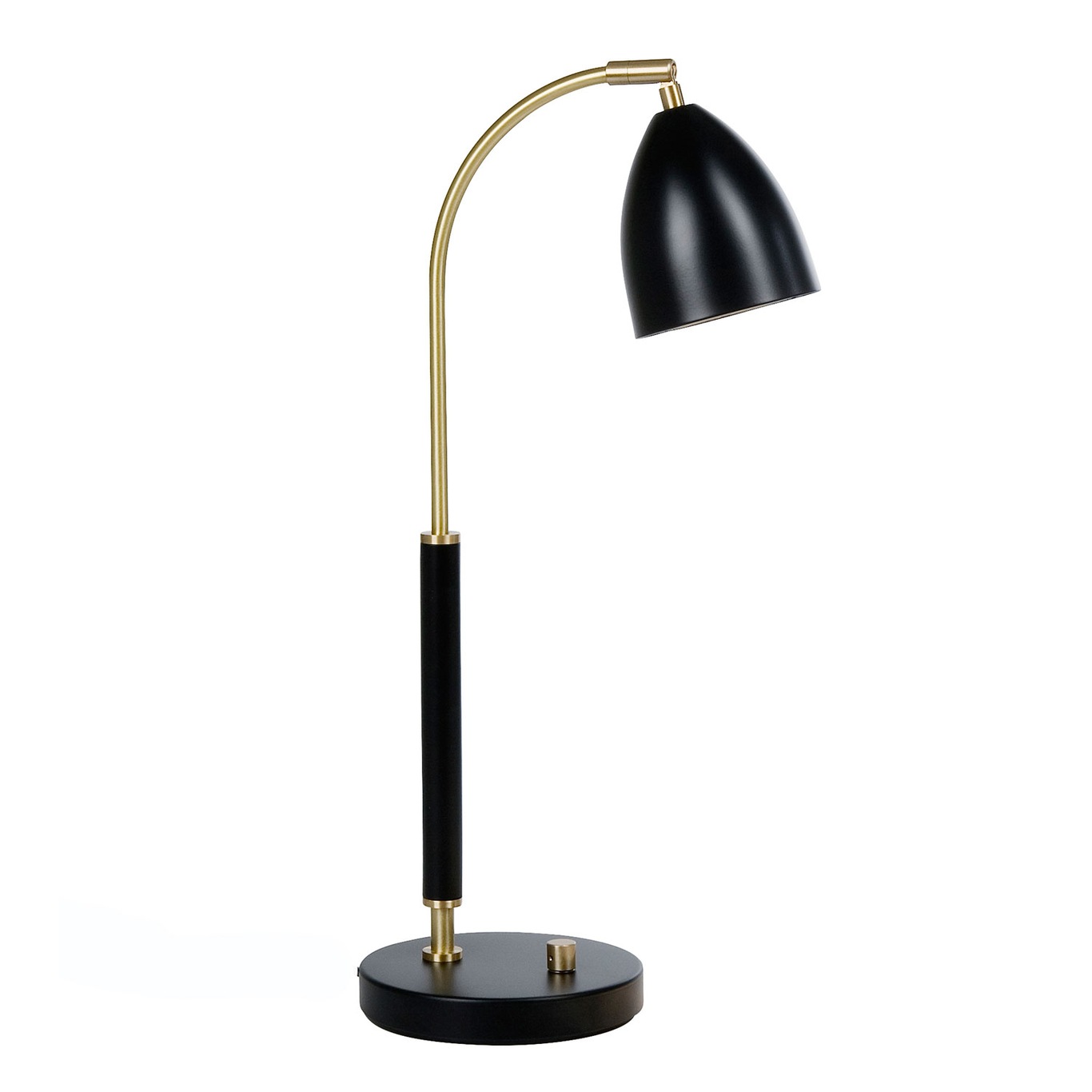 Deluxe Table Lamp LED, Black/ Brass