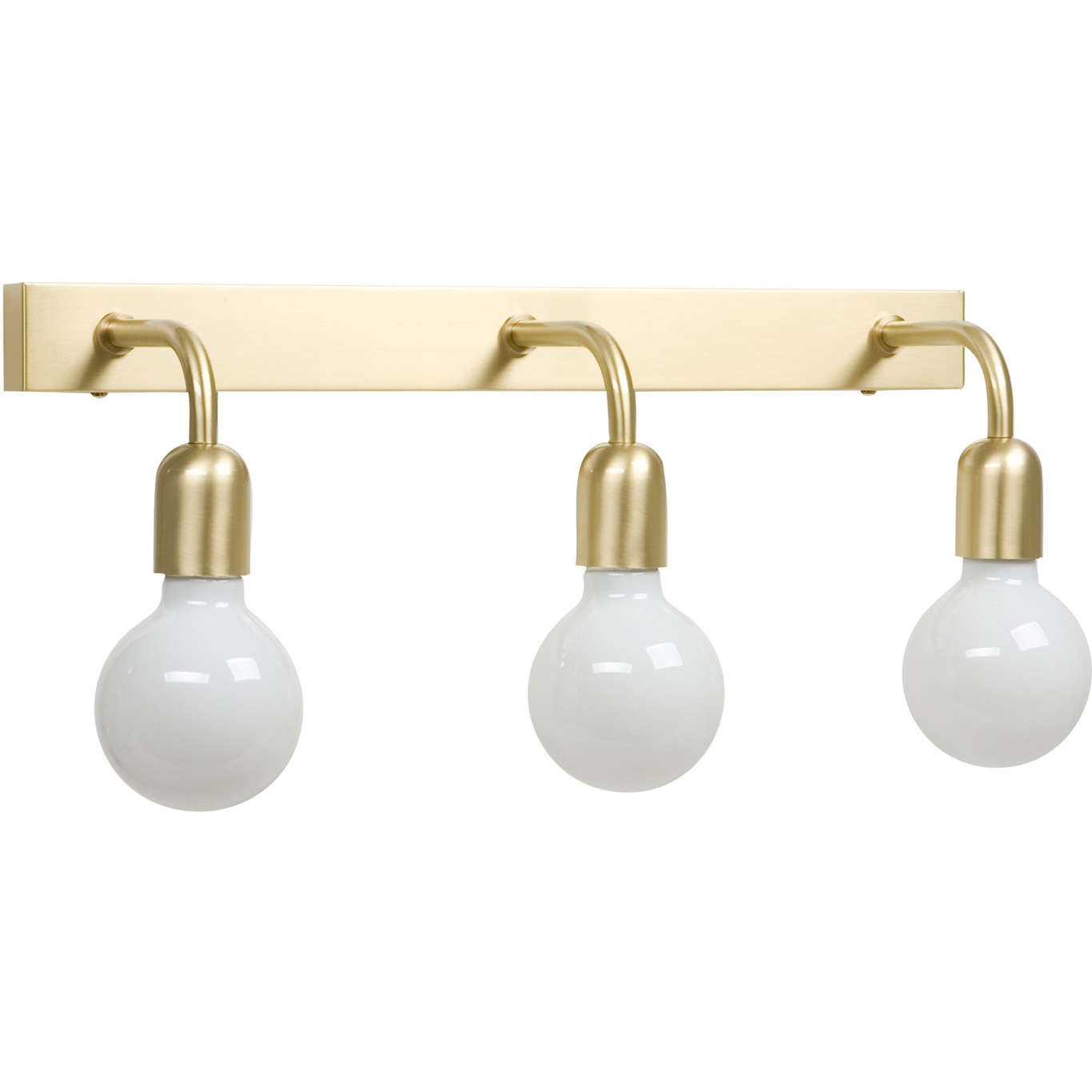 Regal 3 Wall Lamp, Brushed Brass
