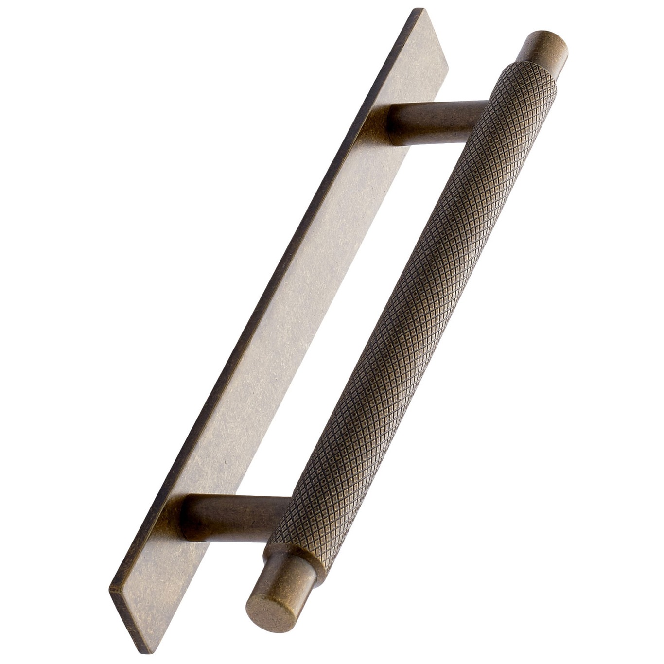 Manor 128 Handle With Tray, Antique Brass