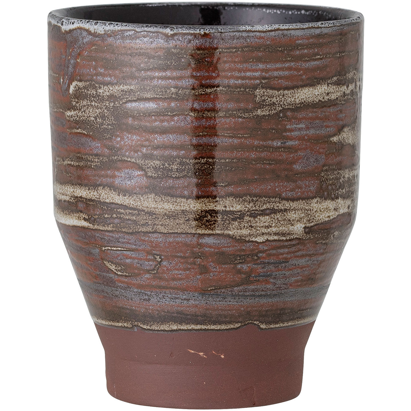 Calla Pot Stoneware Brown, 10x13 cm