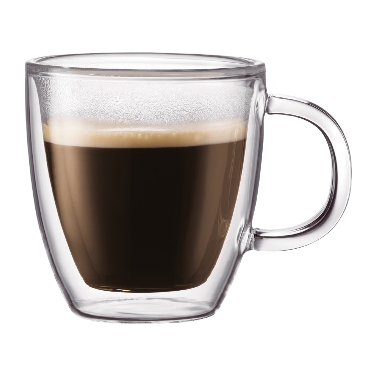 pepermunt aanvaardbaar Klooster BISTRO Double wall Espresso Mug, 15 cl, 2-pcs - Bodum @ RoyalDesign