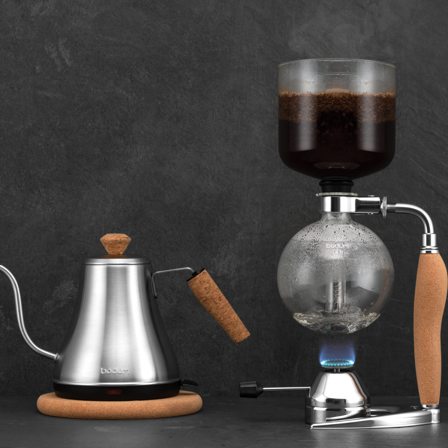 Mocca Coffee Maker, 1 L + Gas Burner - Bodum @ RoyalDesign