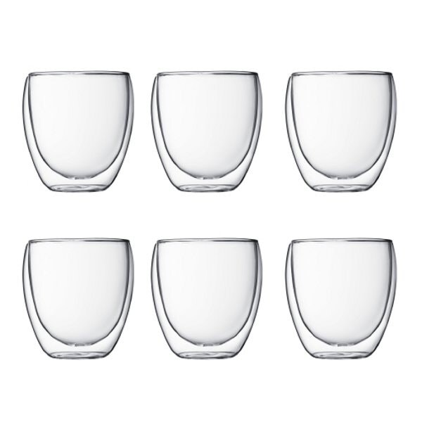 zuiverheid driehoek Bekend PAVINA Double wall Glass 25 cl, 6-pcs - Bodum @ RoyalDesign