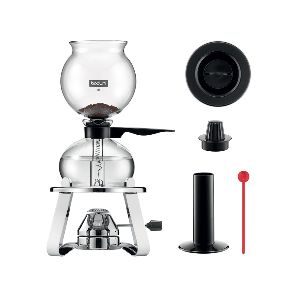 PEBO Vacuum Coffee maker 1 L, Black
