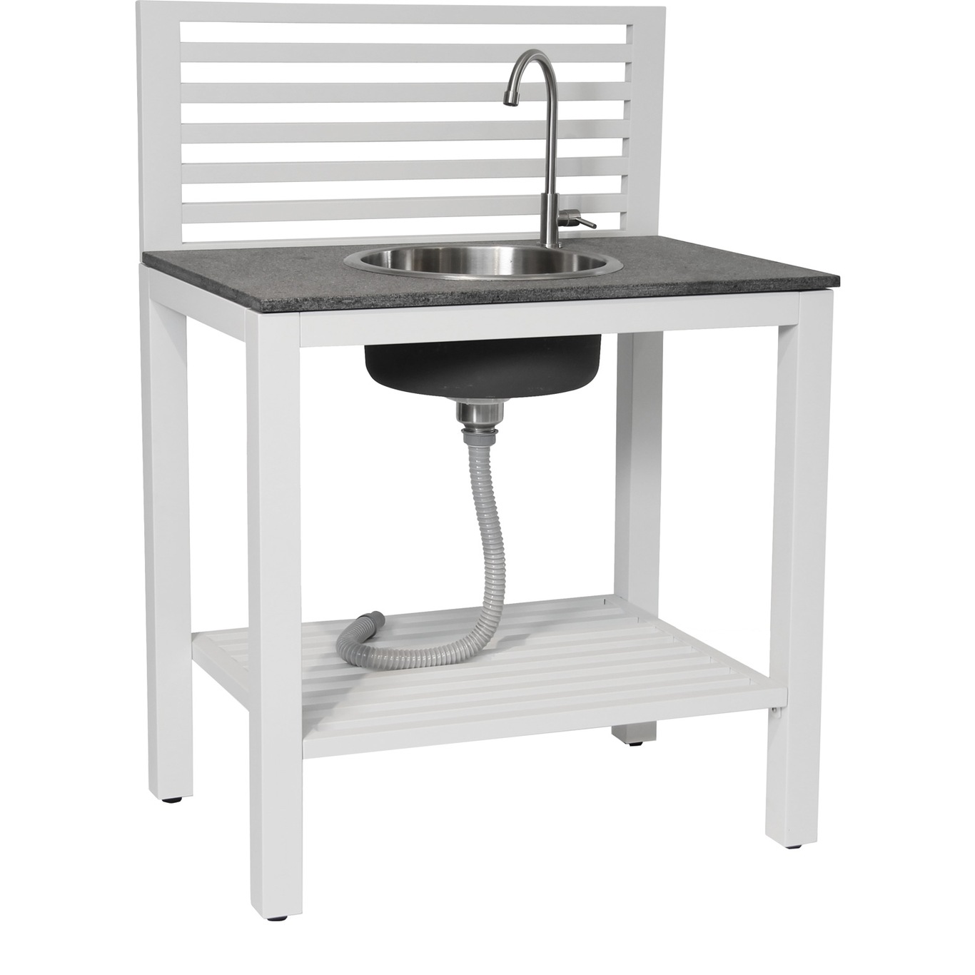 Bellac Outdoor Kitchen With Sink, White
