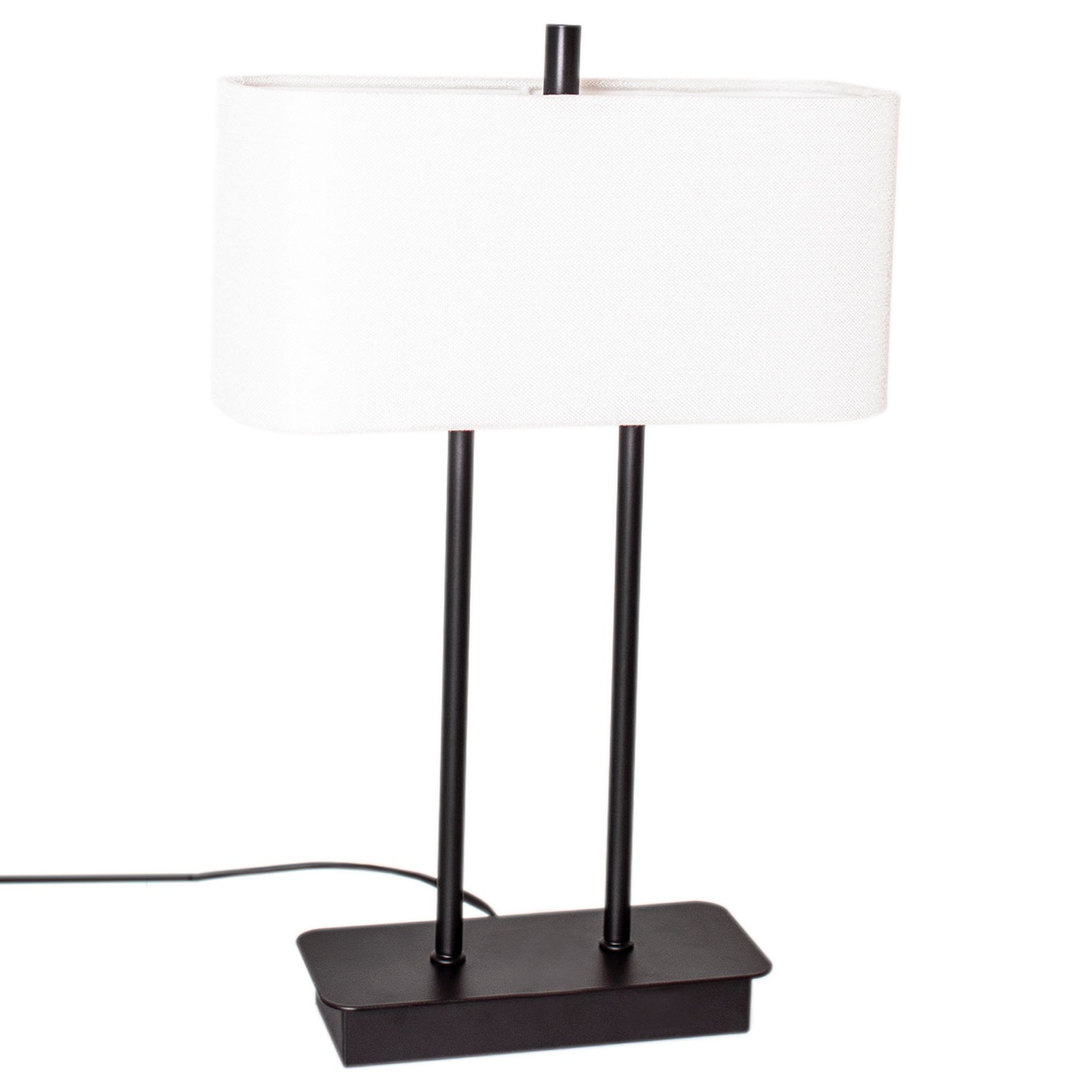 Luton Table Lamp H56 cm, Black / White