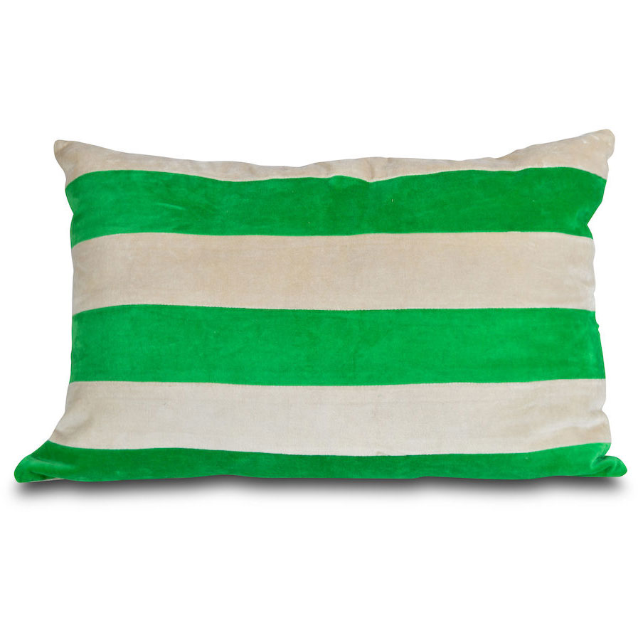 Pathi Pillow Green / Beige, 60x38 cm