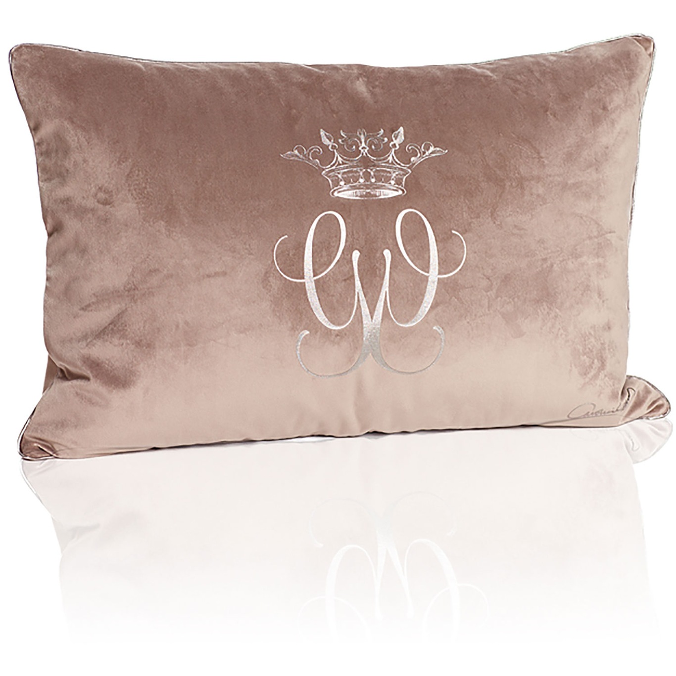 Royal Velvet Cushion Cover 40x60 cm, Beige/Grey