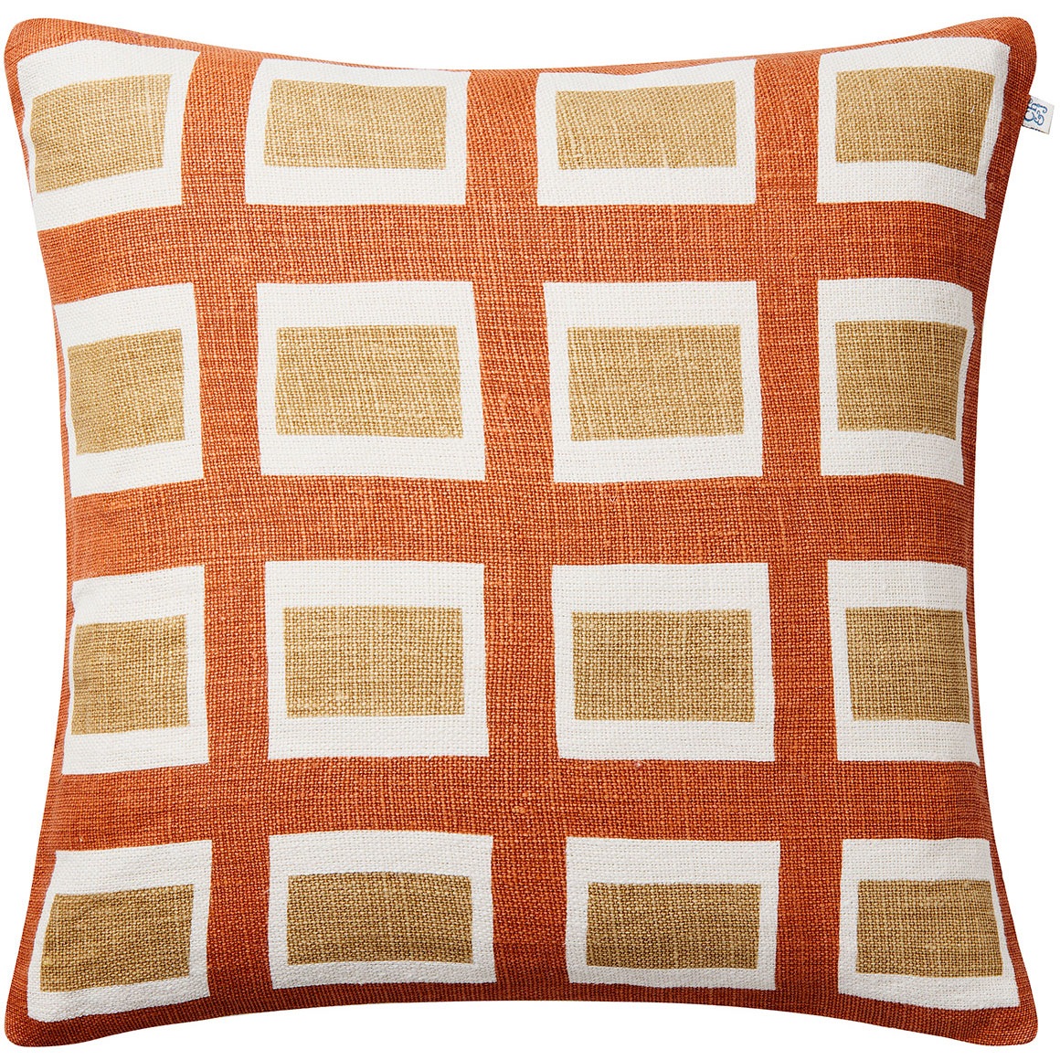 Hira Cushion Cover 50x50 cm, Apricot Orange / Khaki