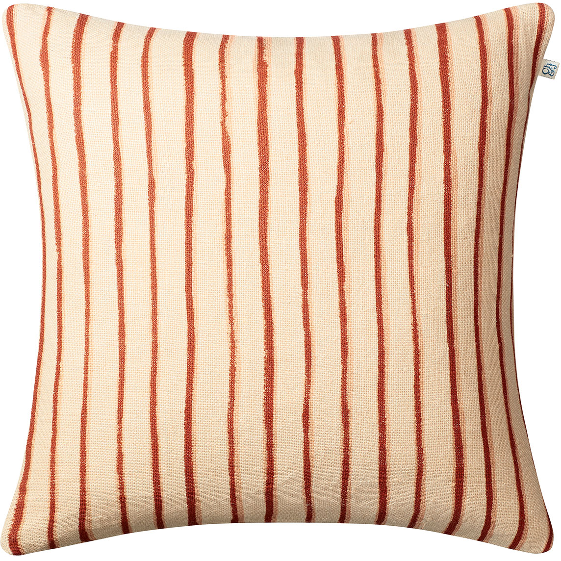 Jaipur Stripe Cushion Cover 50x50 cm, Light Beige / Apricot Orange / Rose