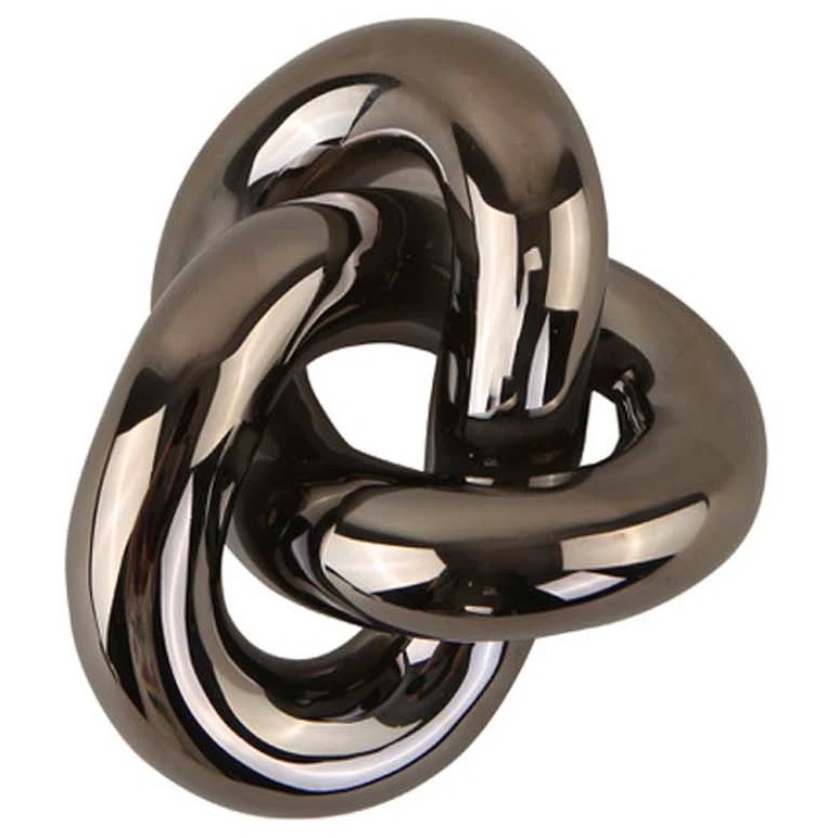 Knot Table Decoration Dark Silver, Small
