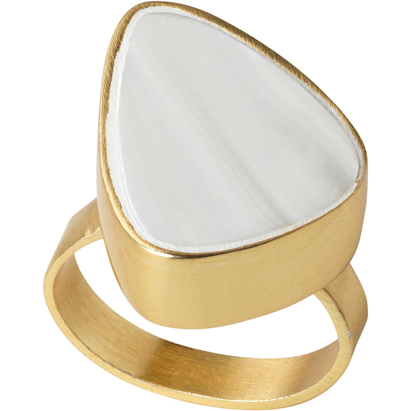 Alma Pearl Napkin Ring, Natural White