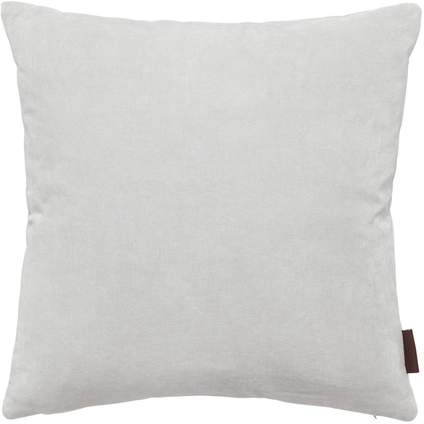 Velvet Soft Cushion 50x50 cm, Light Grey
